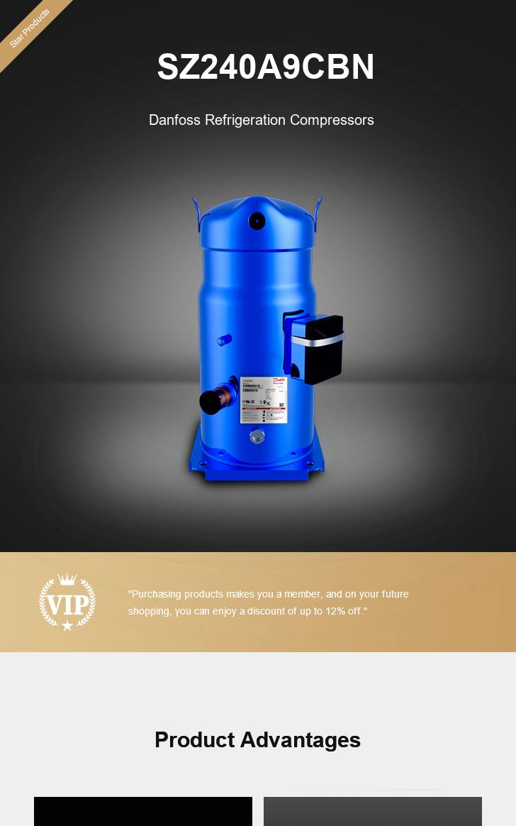 Danfoss Compressor SZ240A9CBN, technical parameters pdf, structure diagram